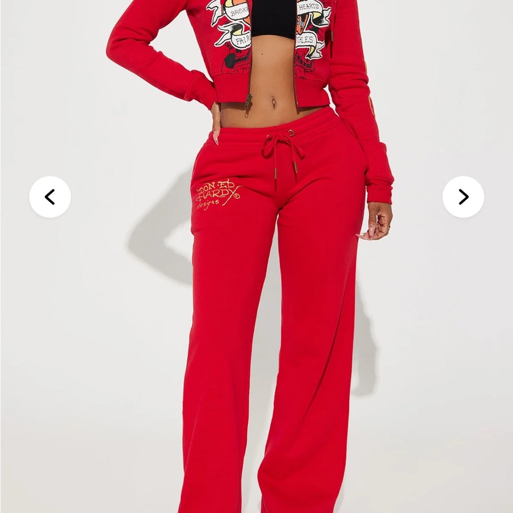 Ed Hardy Red Women's Track Pants